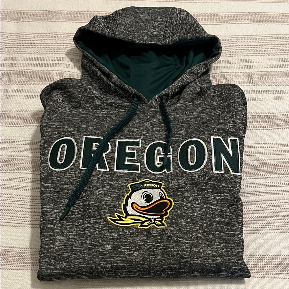 Oregon Ducks • Top of the World Forest Green and Charcoal Sweatshirt